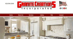 Desktop Screenshot of granitecreationsma.com