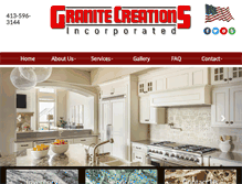 Tablet Screenshot of granitecreationsma.com